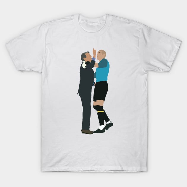 Jose Mourinho Celebration Inter vs Barcelona T-Shirt by Jackshun